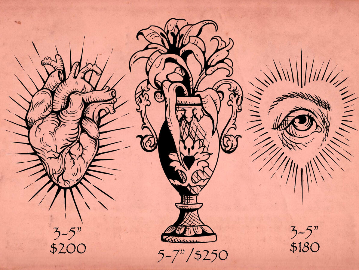 V-day Woodcut $180-250